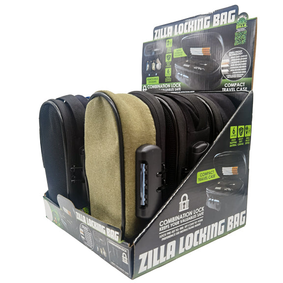 ITEM NUMBER 023114 ZILLA LOCKING BAG 6 PIECES PER DISPLAY