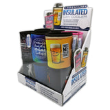 Neoprene Can & Bottle Cooler Coozie- 12 Pieces Per Retail Ready Display 23136