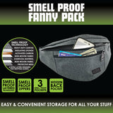 Smell Proof Fanny Pack Hip Sack with Zipper- 6 Pieces Per Retail Ready Display 23190