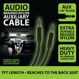 Auxiliary Audio Cable 7FT- 6 Pieces Per Retail Ready Display 23197