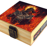 Wood Storage Box with Metal Latch- 6 Pieces Per Retail Ready Display 23224