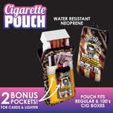 Neoprene Cigarette Pouch with Pocket- 8 Pieces Per Retail Ready Display 23261