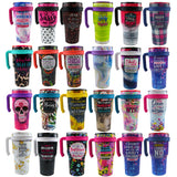 30 oz Insulated Stainless Steel Cup with Handle Assortment Floor Display- 54 Pieces Per Retail Ready Display 88408