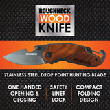 WHOLESALE ROUGHNECK WOODEN KNIFE 6 PIECES PER DISPLAY 23384
