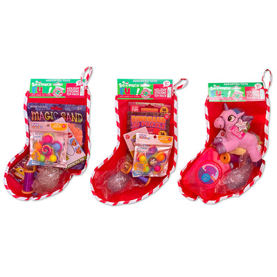 ITEM NUMBER 023471 HOLIDAY STOCKING TOY PACK 6 PIECES PER PACK