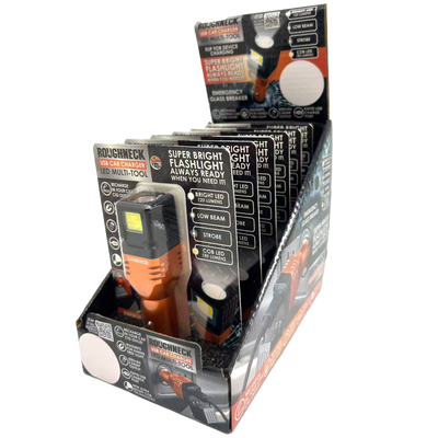 ITEM NUMBER 023693 ROUGHNECK USB DC CAR CHARGER FLASHLIGHT 6 PIECES PER DISPLAY