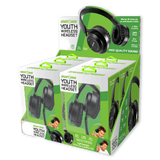 Wireless Headphones Youth with Aux Cable- 6 Pieces Per Retail Ready Display 23724