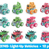 WHOLESALE LIGHT UP VEHICLES TOY CAR 12 PIECES PER DISPLAY 23745