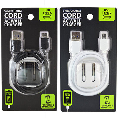 ITEM NUMBER 024506 2PC WALL CHARGER USB-TO-USB-C SET 2 PIECES PER PACK