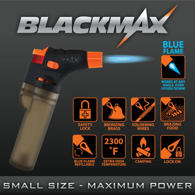 ITEM NUMBER 041508 BLACK MAX TORCH LIGHTER 12 PIECES PER DISPLAY