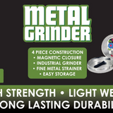 Metal 4 Piece Full Print Grinder - 6 Pieces Per Retail Ready Display 25016