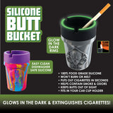 Silicone Butt Bucket Ashtray- 6 Per Retail Ready Wholesale Display 25428