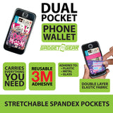 WHOLESALE SPANDEX CELL PHONE ATTACHMENT 12 PIECES PER DISPLAY 25469