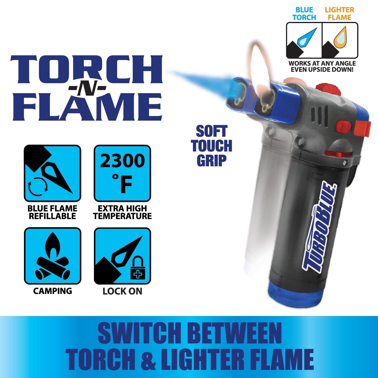 ITEM NUMBER 025557 TWO FLAME TORCH BLUE XXL TORCH 12 PIECES PER DISPLAY
