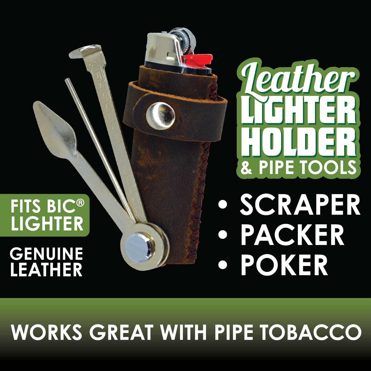 ITEM NUMBER 025592 LEATHER LIGHTER CASEW/TOOLS 6 PIECES PER DISPLAY