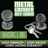 Metal Grinder Key Chain - 12 Pieces Per Retail Ready Display 25635
