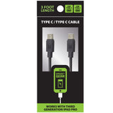 Charging Cable USB-C to USB-C 3FT - 4 Pieces Per Pack 25730