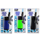 Pivot Head Flip Torch Lighter Blister Pack- 12 Pieces Per Retail Ready Display 25927MN