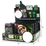 Glow in The Dark Flip Top Torch Lighter - 12 Pieces Per Retail Ready Display 26166
