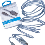 WHOLESALE 10FT USB-TO-USB-C 3.1 CHARGE CABLE TECH BASICS 5 PIECES PER PACK 26232