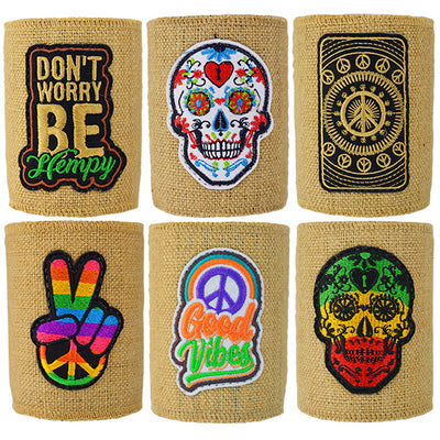 ITEM NUMBER 026477 HEMP CAN COOLER MIX D 6 PIECES PER DISPLAY