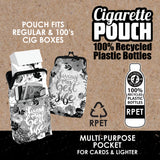 RPET Cigarette Pouch with Pocket- 8 Pieces Per Retail Ready Display 26634