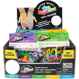 WHOLESALE WIDE SHAPE RUBBER BANDS 24 PIECES PER DISPLAY 26640