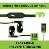 Wired Earbuds with Mic- 3 Pieces Per Pack 28824