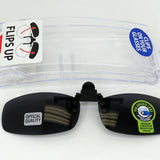 Clip On Flip Up Sunglasses with Case- 2 Pieces Per Pack 28973