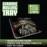 WHOLESALE CERAMIC ROLLING TRAY MIX X 6 PIECES PER DISPLAY 30014