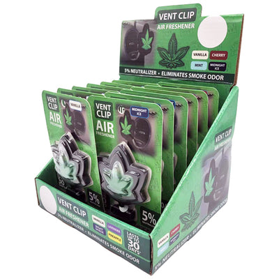 ITEM NUMBER 030036 VENT CLIP AIR FRESHENER 12 PIECES PER DISPLAY