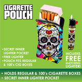 RPET Cigarette Pouch with Bonus Lighter-  6 Pieces Per Retail Ready Display 40313