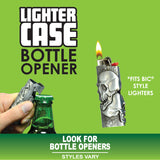 Metal Mystic Lighter Case with Bottle Opener Assortment- 12 Pieces Per Retail Ready Display 40314