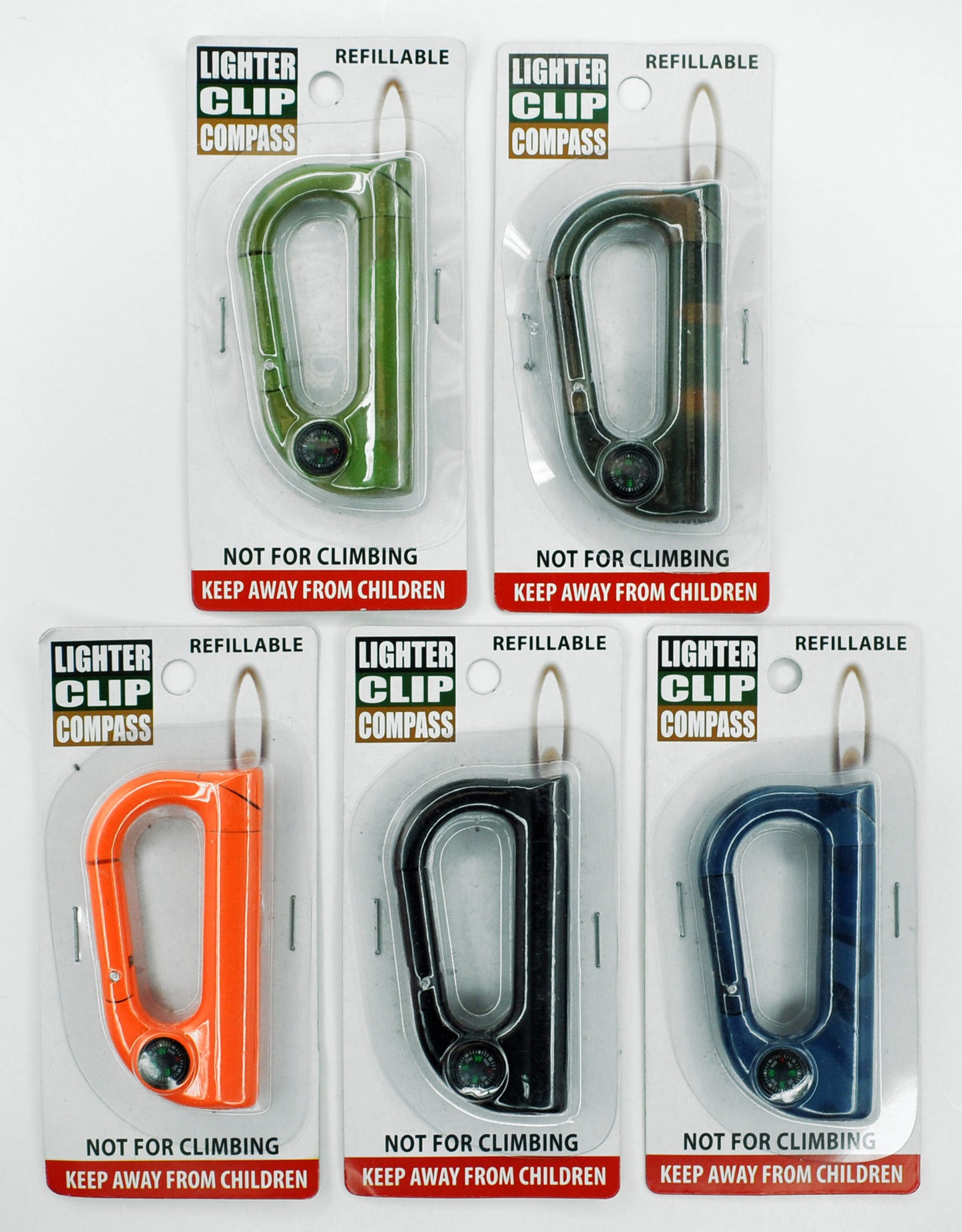 ITEM NUMBER 040371 WM CLIP COMPASS LIGHTER 12 PIECES PER PACK