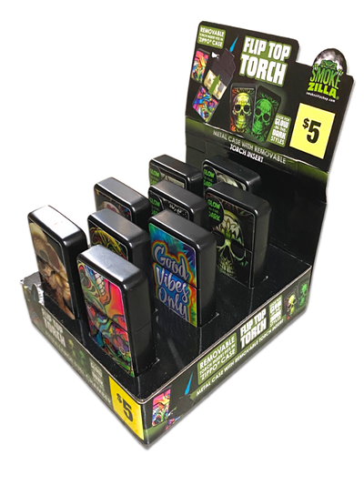 ITEM NUMBER 040887 FLIP TOP LIGHTER ROM 9 PIECES PER DISPLAY