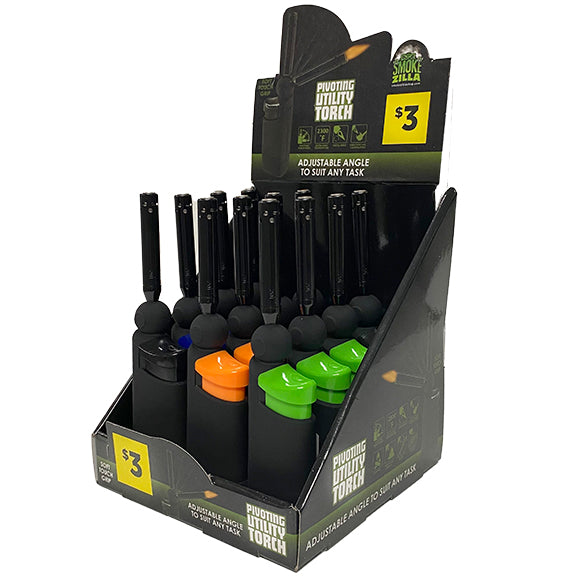 ITEM NUMBER 040902 TORCH PIVOT UTILITY LIGHTER 12 PIECES PER DISPLAY