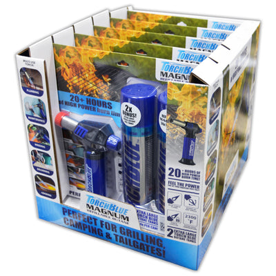 ITEM NUMBER 041373 TORCH BLUE MAGNUM XXL BUTANE 5 PIECES PER DISPLAY