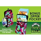 Neoprene Cigarette Pouch with Pocket - 6 Pieces Per Retail Ready Display 41430