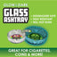 ITEM NUMBER 041358 GID GLASS ASHTRAY 5 PIECES PER DISPLAY