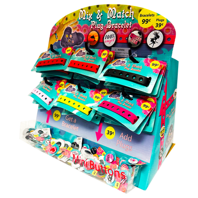 ITEM NUMBER 086854 MIX & MATCH PLUG BRACELET 156 PIECES PER KIT