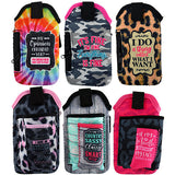 Cell Phone Pouch Neoprene with Pocket- 6 Pieces Per Retail Ready Display 88324