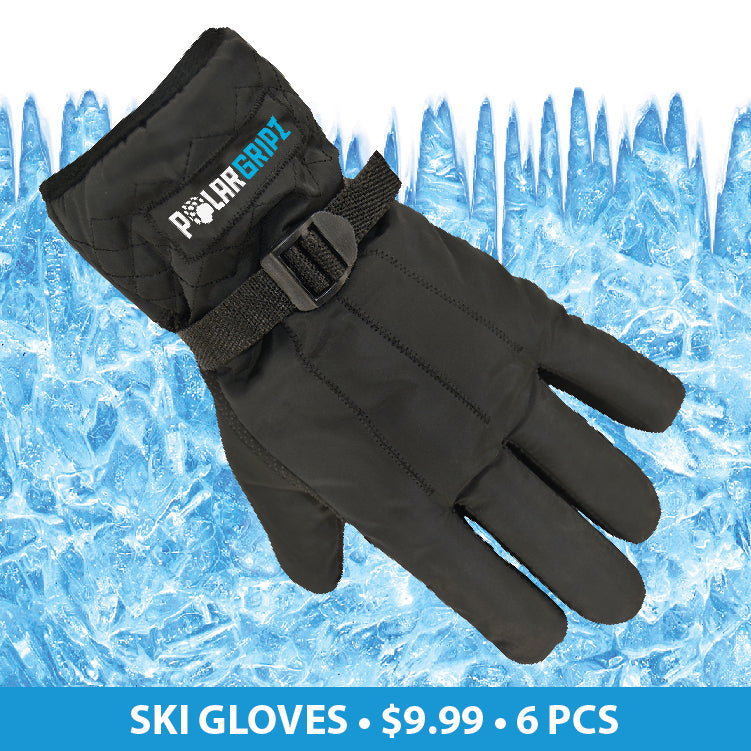 Polar Knitz Winter Floor Display Ski Gloves Ad