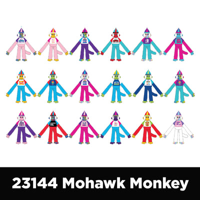 ITEM NUMBER 088398 MOHAWK MONKEY FLOOR DISPLAY 30 PIECES PER DISPLAY