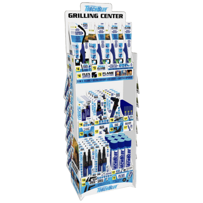 ITEM NUMBER 088401 TORCH BLUE GRILLING FLOOR DISPLAY 80 PIECES PER DISPLAY