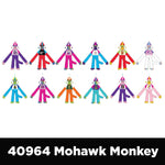 Plush Mohawk Monkey Assorted Floor Display - 24 Pieces Per Retail Ready Display 88437 KIPP BROTHERS