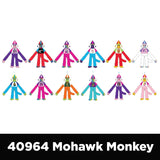 Plush Mohawk Monkey Assorted Floor Display - 24 Pieces Per Retail Ready Display 88437 KIPP BROTHERS