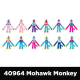 Plush Mohawk Monkey Assorted Floor Display - 24 Pieces Per Retail Ready Display 88437 KIPP BROTHERS