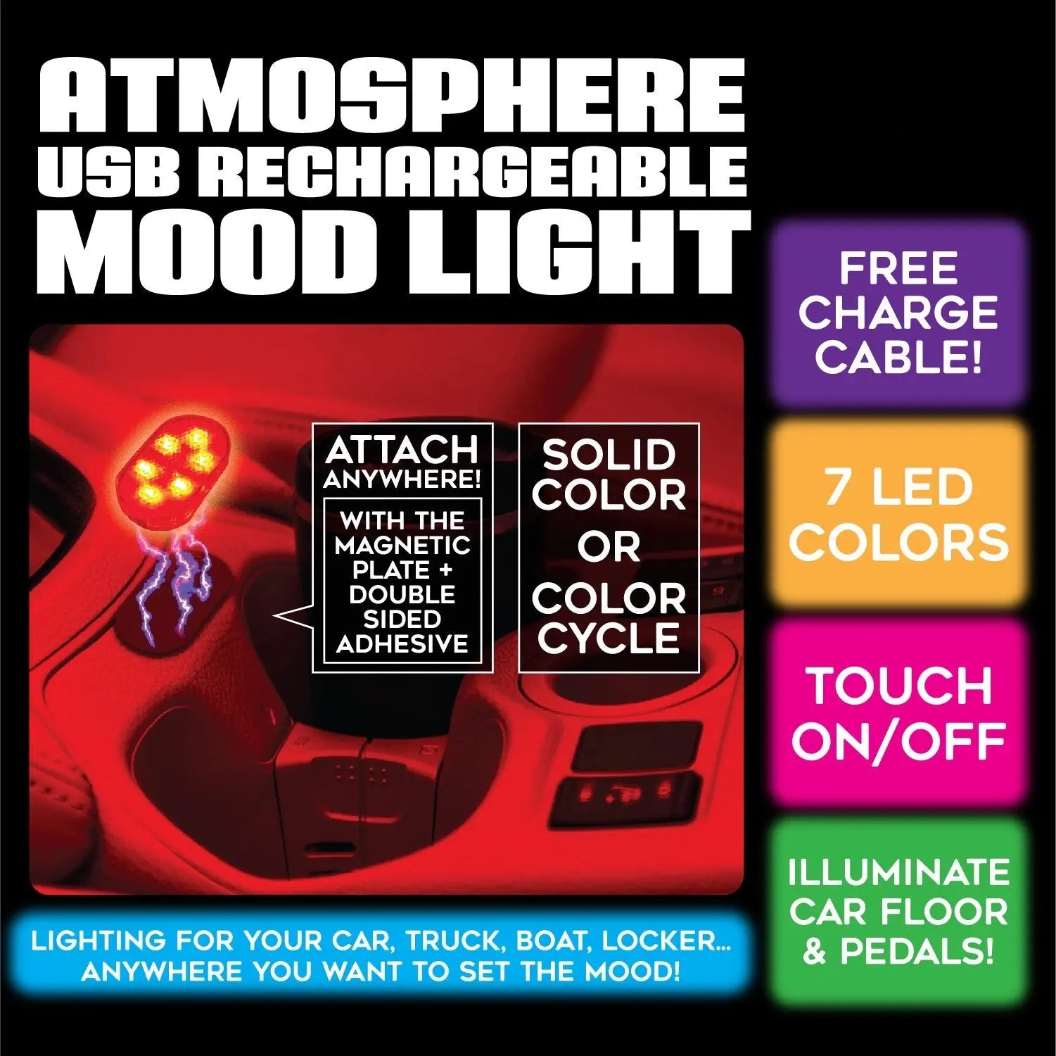 Car Lighting and Auto Accessories Assortment Floor Display - 40 Pieces Per Retail Ready Display 88467 CAR VIBEZ