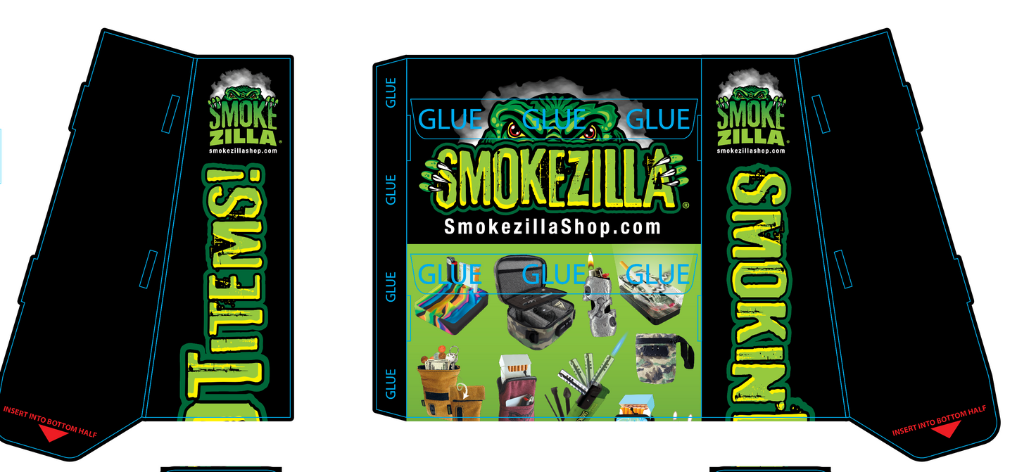 ITEM NUMBER 974760 - CORRUGATED SMOKEZILLA - FLOOR DISPLAY ONLY