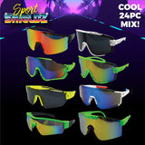 Sunglasses Sport Shieldz Assortment Floor Display- 24 Pieces Per Retail Ready Display 88443